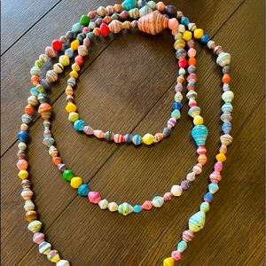 Original Noonday Collection Paper Bead necklace.